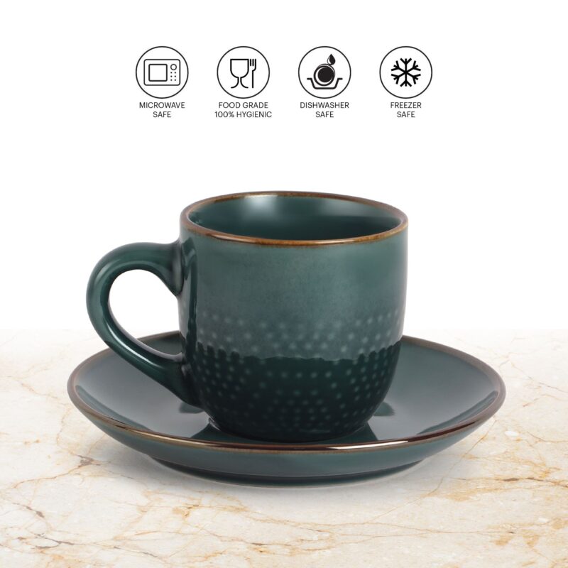 Hampshire 6 Pieces Ceramic Cup & Saucer - Image 15