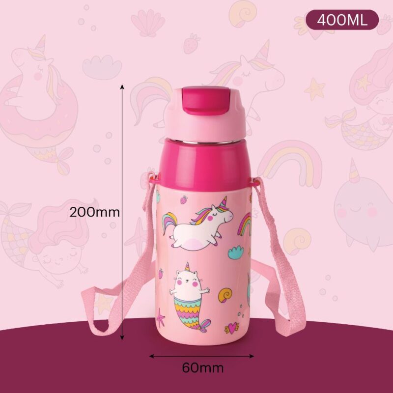 Era 3D Design Insulated Kids Water Bottle, 400ml - Image 20