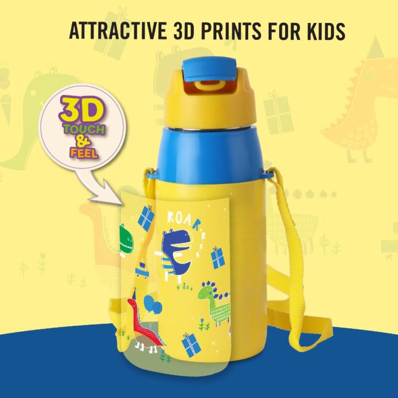 Era 3D Design Insulated Kids Water Bottle, 400ml - Image 40