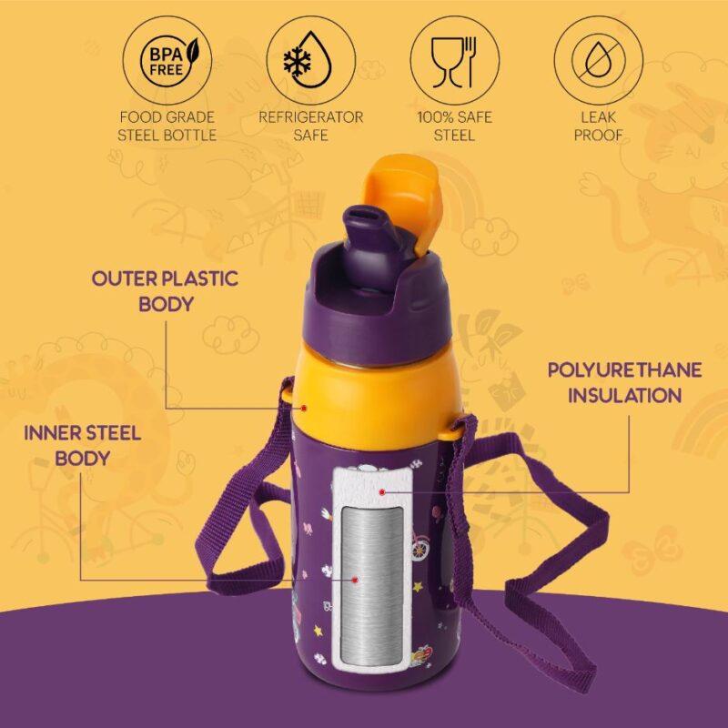 Era 3D Design Insulated Kids Water Bottle, 400ml - Image 53