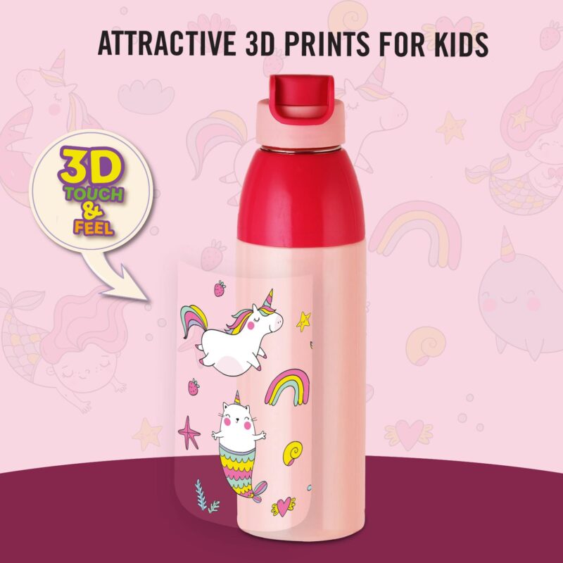 Uranus 3D Design Insulated Kids Water Bottle, 600ml - Image 35