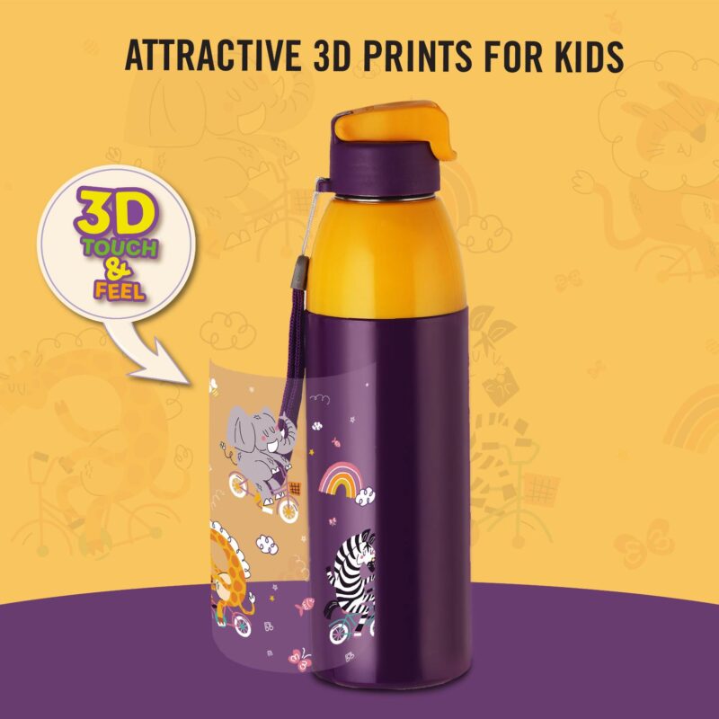 Uranus 3D Design Insulated Kids Water Bottle, 600ml - Image 34