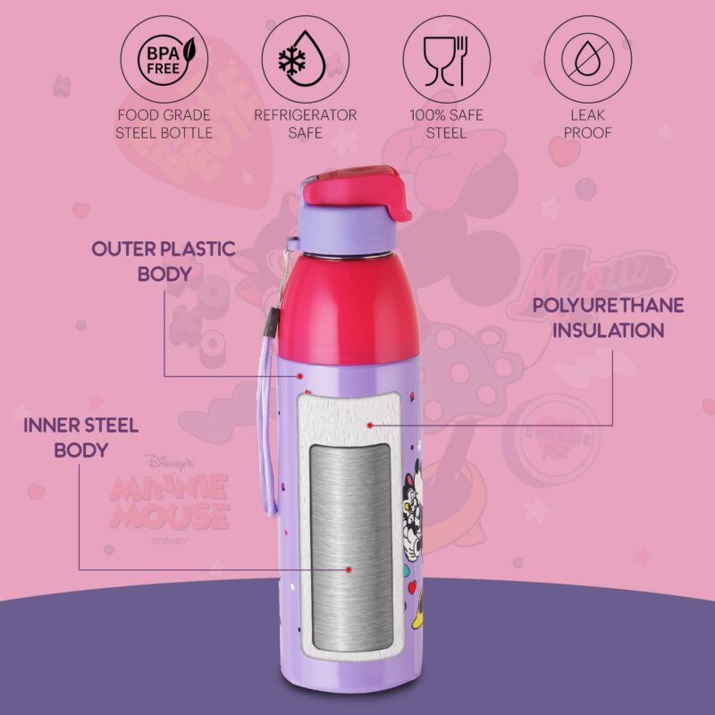 Uranus 3D Design Insulated Kids Water Bottle, 600ml - Image 46