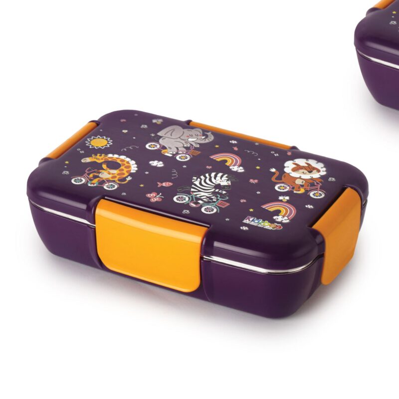 Magnus 3D Design Kids Lunch Box, 700ml Wild Wheels