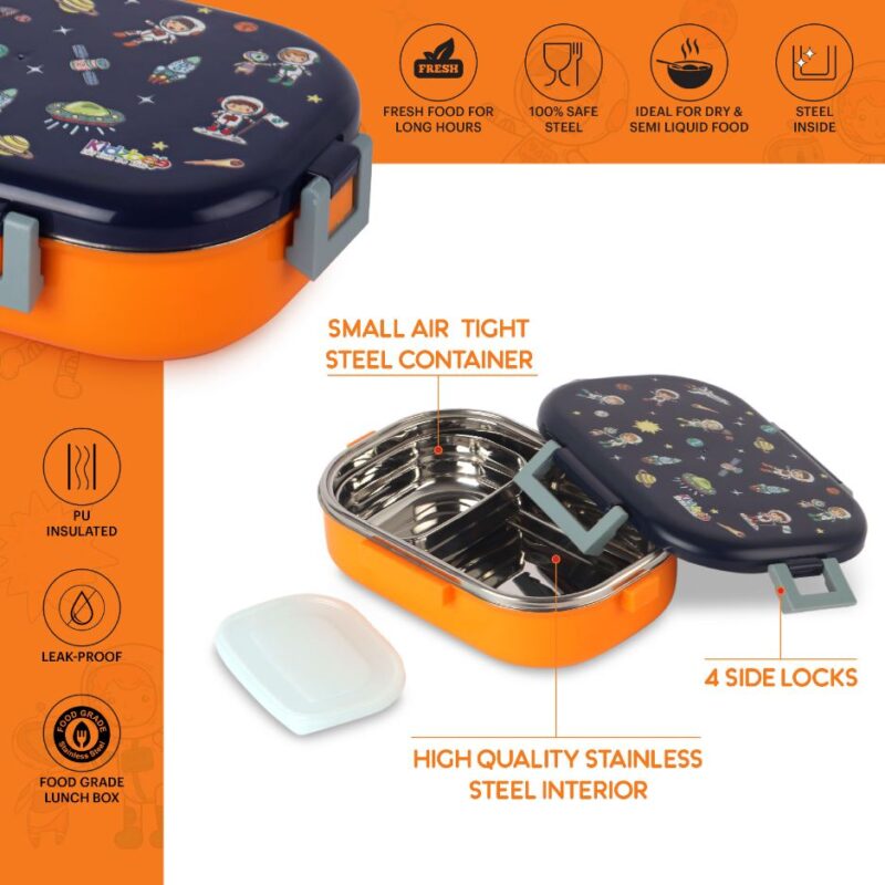 Apollo  3D Design Insulated Kids Lunch Box, 700ml - Image 38