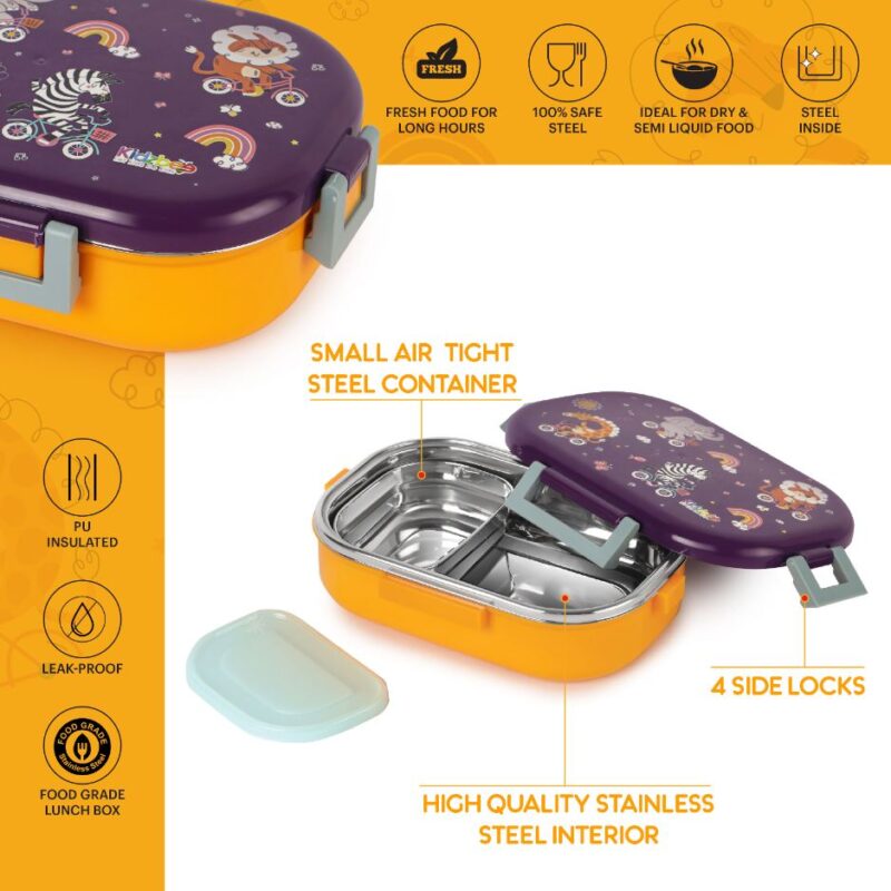 Apollo  3D Design Insulated Kids Lunch Box, 700ml - Image 36