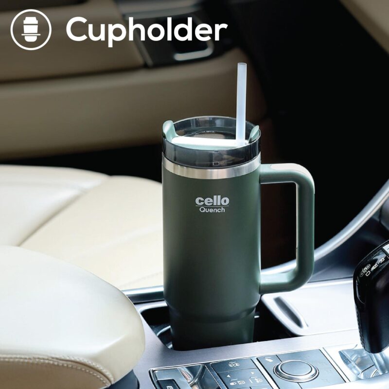 Quench Tumbler Water Bottle with Lid and Straw, 900ml - Image 17