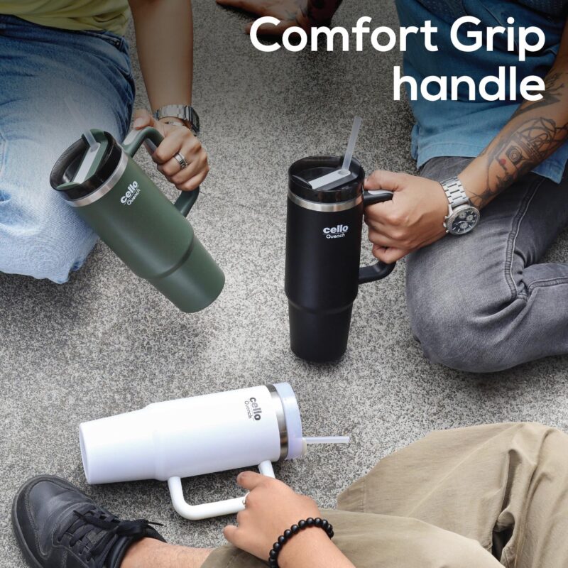 Quench Tumbler Water Bottle with Lid and Straw, 900ml - Image 15