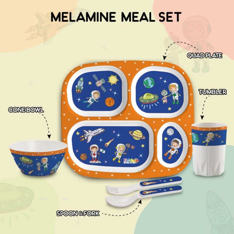 Cosmic Explorer Kids Melamine Meal, Set of 5 - Image 12