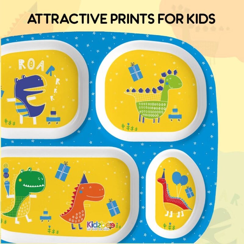 Dino Party Kids Melamine Meal, Set of 3 - Image 10