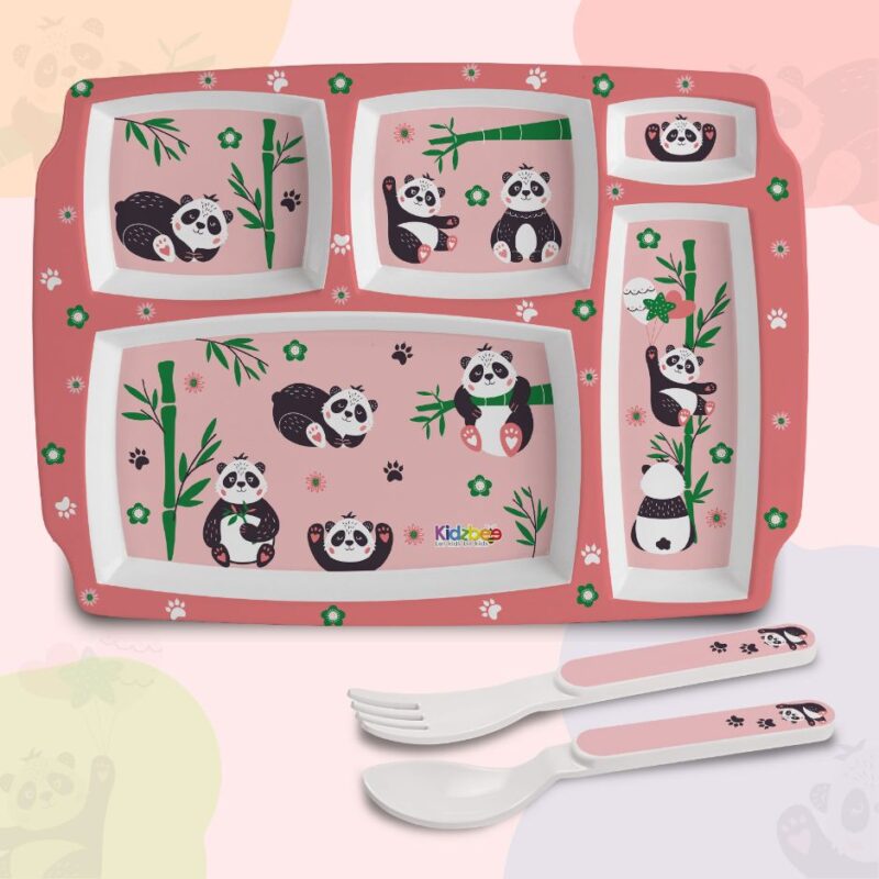 Bamboo Buddies Kids Melamine Meal, Set of 3 Pentameal