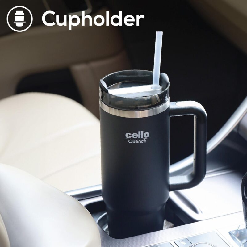 Quench Tumbler Water Bottle with Lid and Straw, 900ml - Image 16