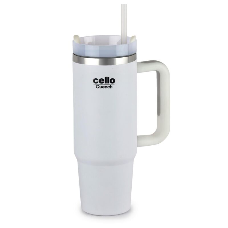 Quench Tumbler Water Bottle with Lid and Straw, 900ml - Image 3