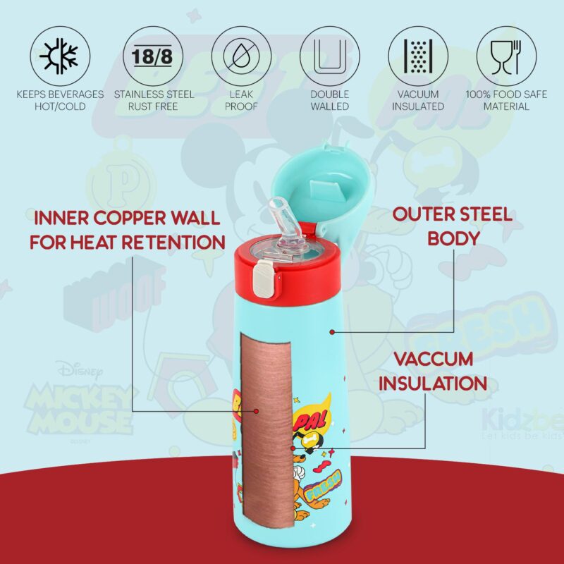 Gulp 3D Touch & Feel Designs Web Warriors, Sipper Thermosteel Flask, 490 ml - Image 4