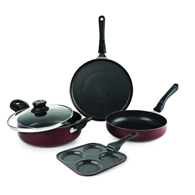 Prima Uttapam Non Stick Induction Base Cookware Set, 4 Pieces - Image 3