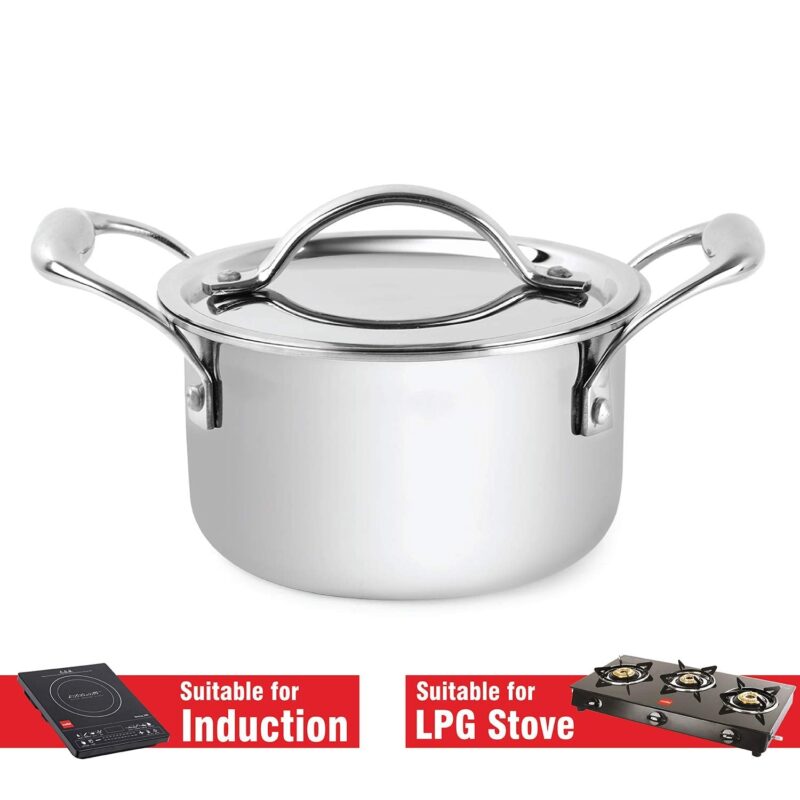 Armour Tri-Ply Induction Base Casserole with Lid - Image 3