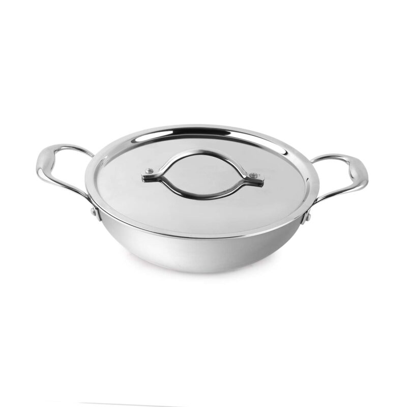 Armour Tri-Ply Induction Base Kadhai with Lid - Image 9
