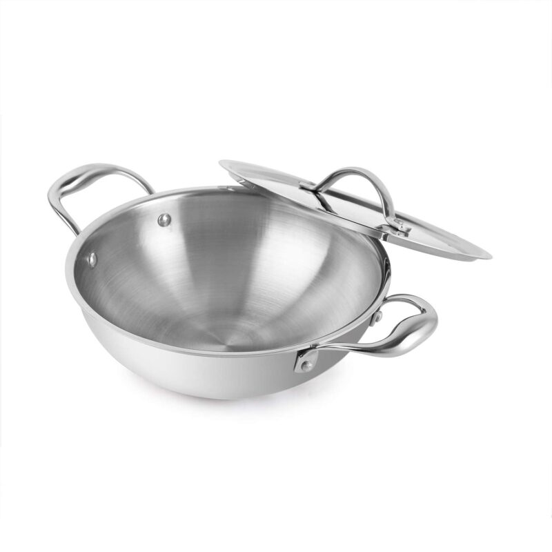 Armour Tri-Ply Induction Base Kadhai with Lid - Image 8
