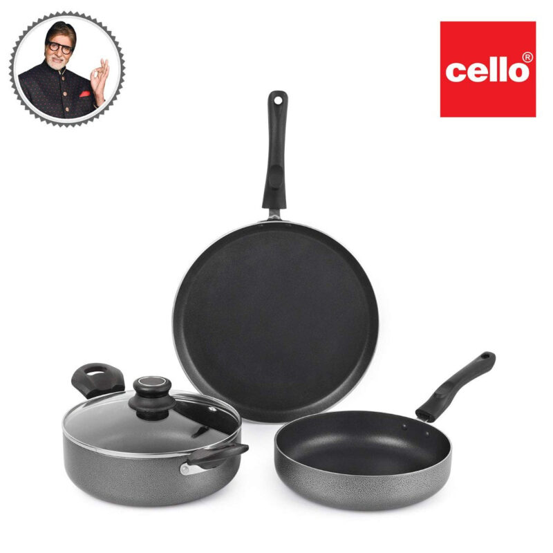 Non-Stick Prima Induction Base Cookware Set, 3 Pieces - Image 6