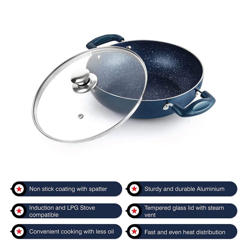 Oxford Induction Base Kadhai With Glass Lid - Image 8