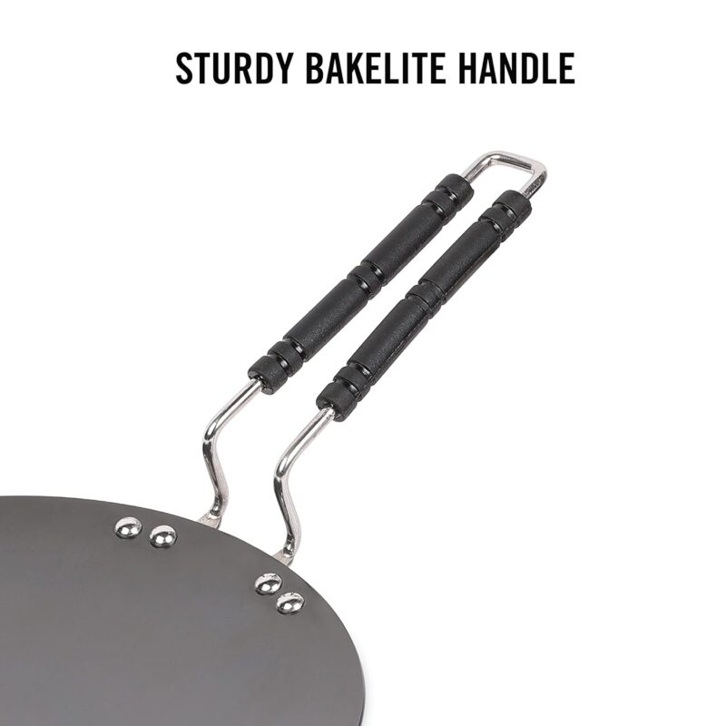 Crown Hard Anodised Concave Roti Tawa - Image 7
