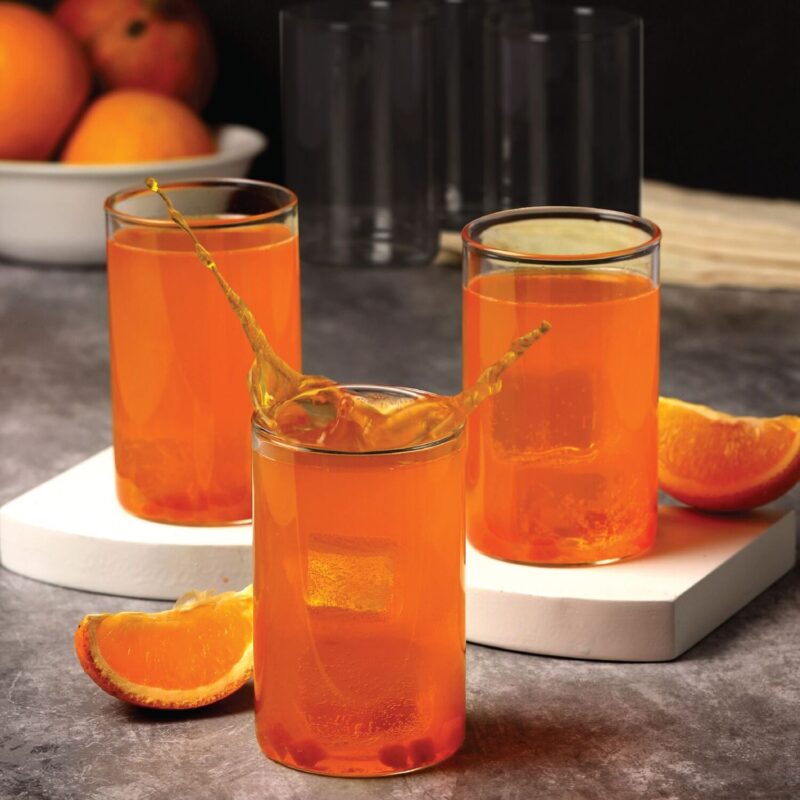 Clear|Roma Borosilicate Glass Tumblers, Set of 6 / 290ml