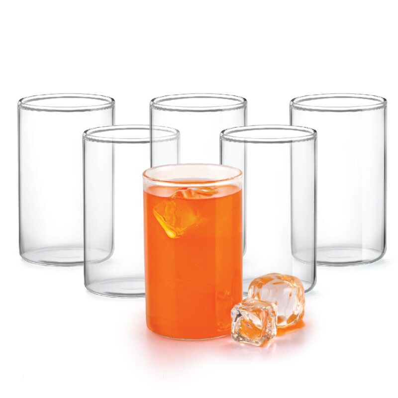Roma Borosilicate Glass Tumblers, Set of 6 - Image 7