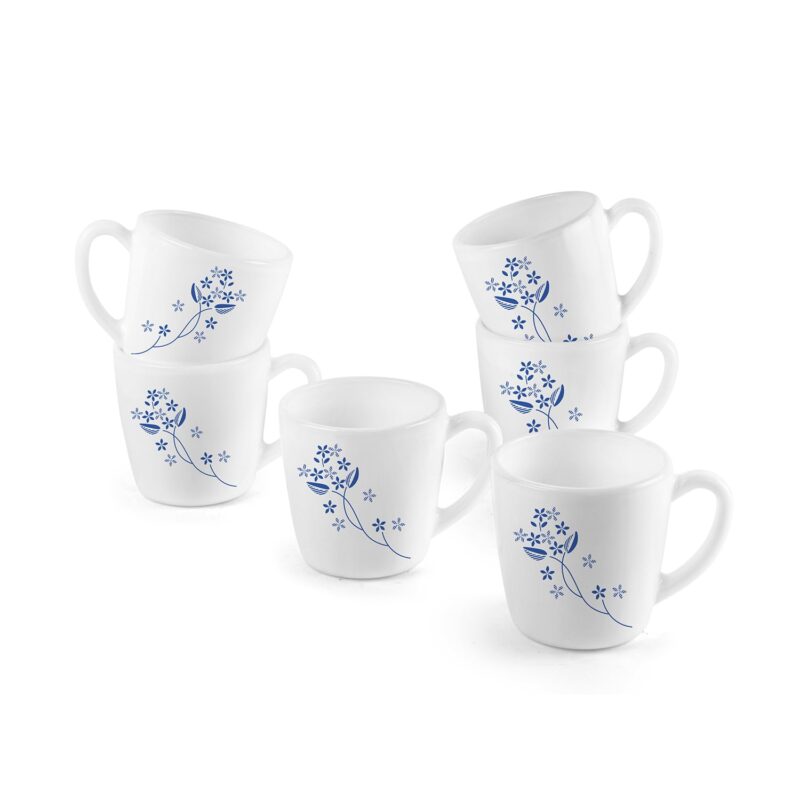 Imperial Dainty Blue Ricca Mugs, 6 Pieces - Image 3