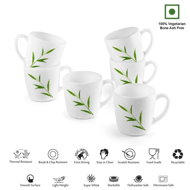 Imperial Bamboo Grove Ricca Mugs, 6 Pieces - Image 5