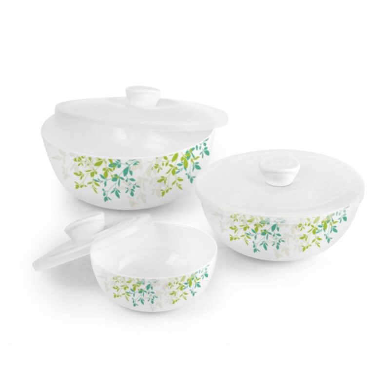 Royale Series Mixing bowls with lid Gift Set, 3 Pieces - Image 2