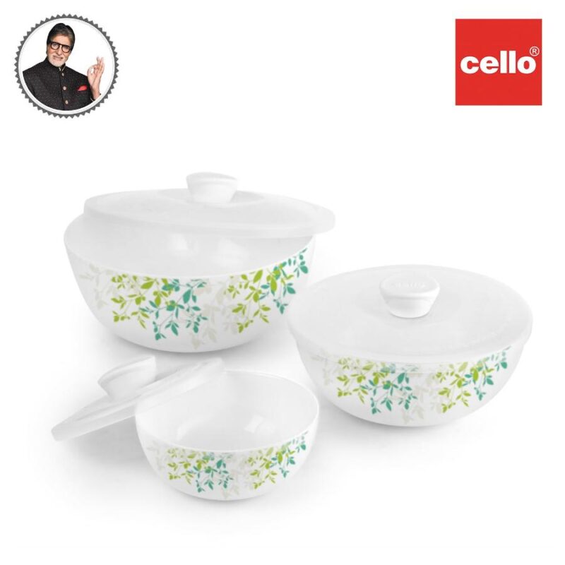 Royale Series Mixing bowls with lid Gift Set, 3 Pieces - Image 5