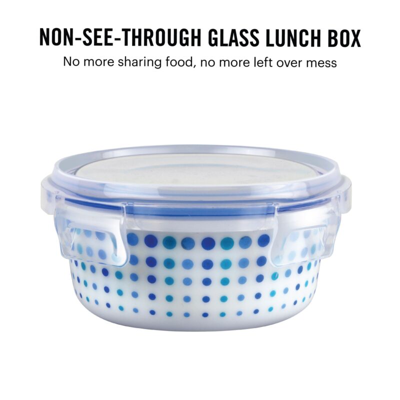Cool Dots Opalware Lunch Box with Jacket - Image 4