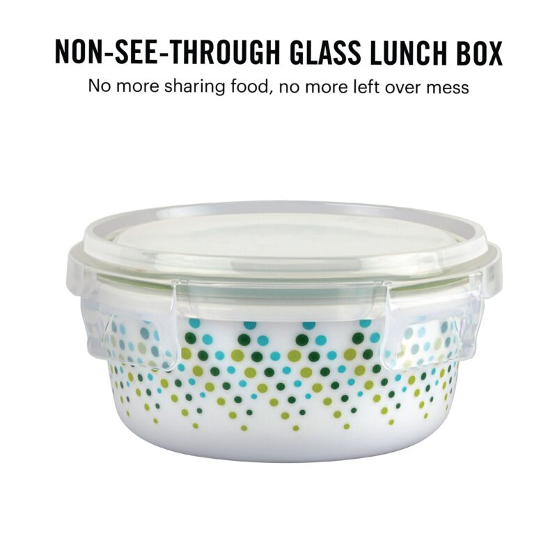 Bubble Drop Opalware Lunch Box with Jacket - Image 4