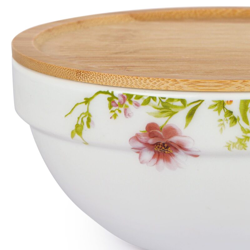 Royale Series Mixing bowls with bamboo lid Gift Set, 3 Pieces - Image 34
