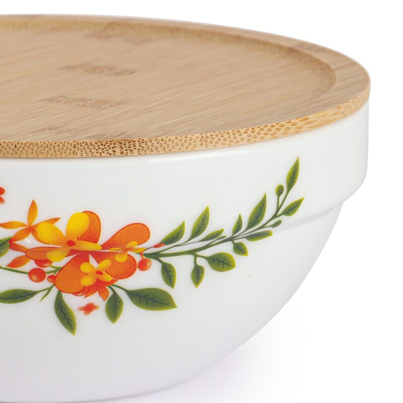Royale Series Mixing bowls with bamboo lid Gift Set, 3 Pieces - Image 38