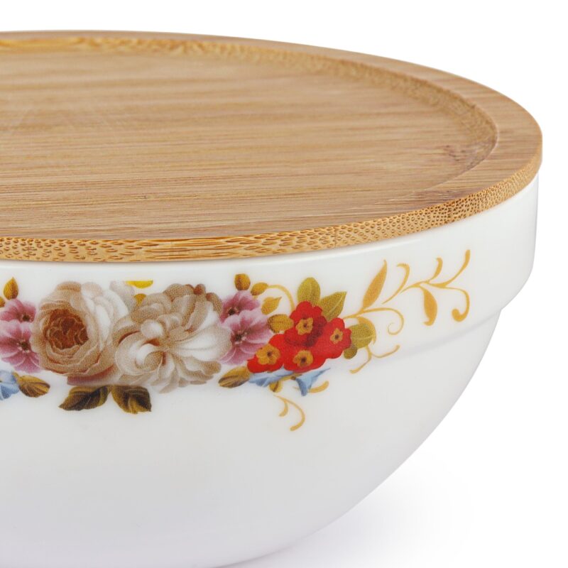 Royale Series Mixing bowls with bamboo lid Gift Set, 3 Pieces - Image 40