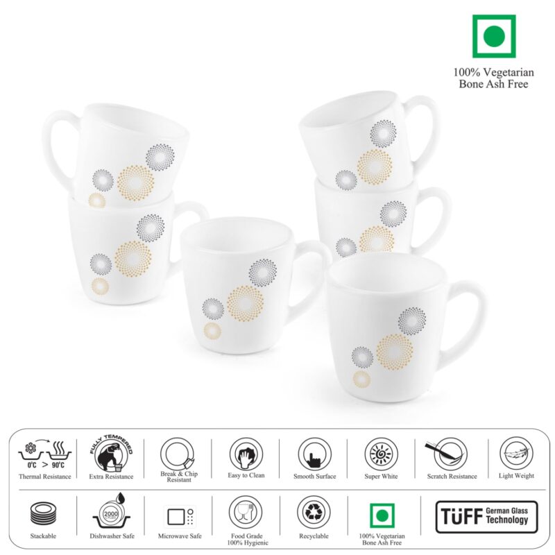 Imperial Crazy Dots Ricca Mugs, 6 Pieces - Image 8