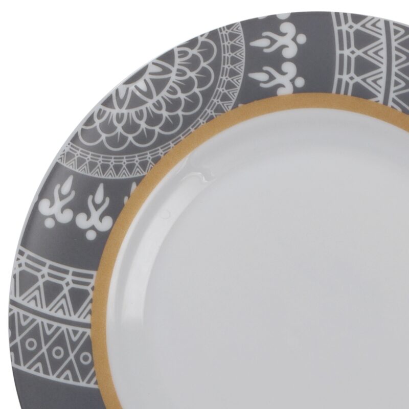 Feather Series 27 Pieces Opalware Dinner Set for Family of 6 - Image 20