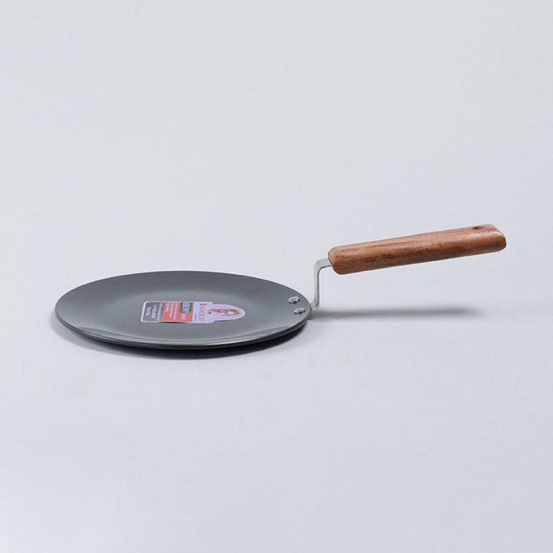 Ebony 22 cm Roti Tawa | Induction Bottom | Wooden Handle | Hard Anodized Aluminium | Non-Stick Tawa | 4.06 mm | 5 Years Warranty | Black - Image 7