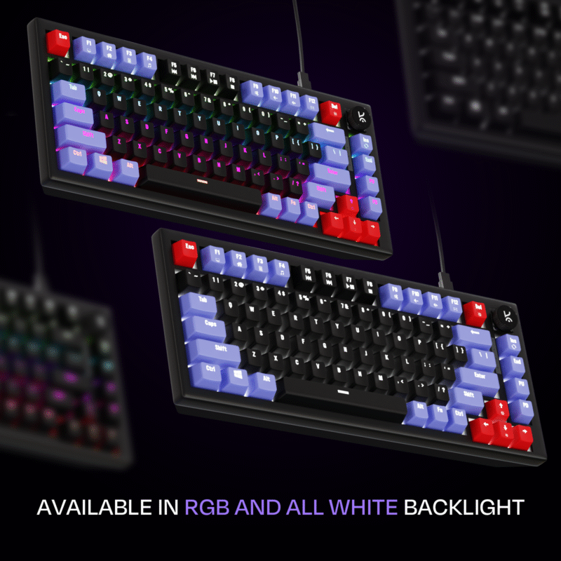 Hive Black - Purple Wired Gaming Keyboard - Image 5