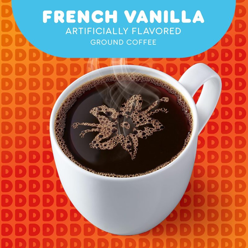 French Vanilla : Dunkin' Donuts Ground Coffee, French Vanilla, 12-Ounce Bag - Image 5
