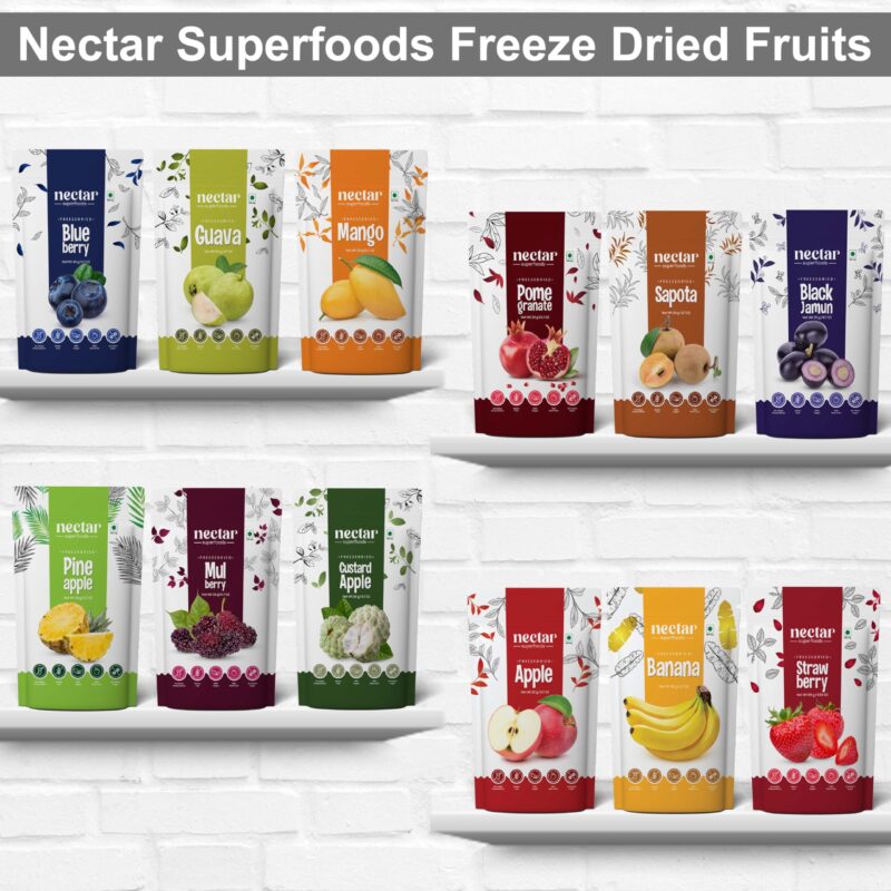 Nectar Superfoods Freeze Dried Pineapple | No Preservatives, No Added Sugar, Healthy Dried Fruit | 100% Natural, Vegan, Gluten Free Snack for Kids and Adults | 20 gram Pouch (PACK OF 1) - Image 3