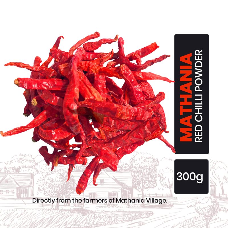 PURE N DESI Original Rajasthani Dried Mathania Whole Chilies Without Stems- Hand Picked/Sun Dried/Organically Produced/Authentic Marwari Taste - 300 Grams, Vegetable Masala - Image 8