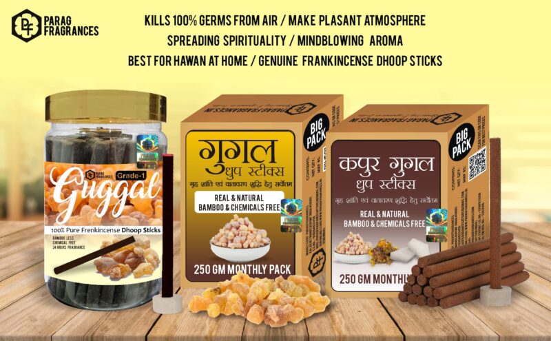 Parag Fragrances 100% Natural Resin Dhoop Sticks for Pooja, Home Fragrance, Hawan, Air Purification and Meditation (Real Loban 140gm Dhoop) - Image 2