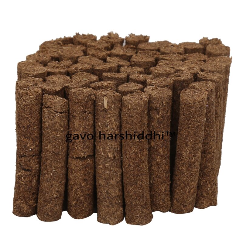 GAVO HARSHIDDHI Desi Cow Dung Natural Loban Dhoop Batti Made by Loban Chandan Jatamansi Gulab Bhimseni Kapur 2.5 Inches Organic Incense Stick (60-Piece) - Image 3