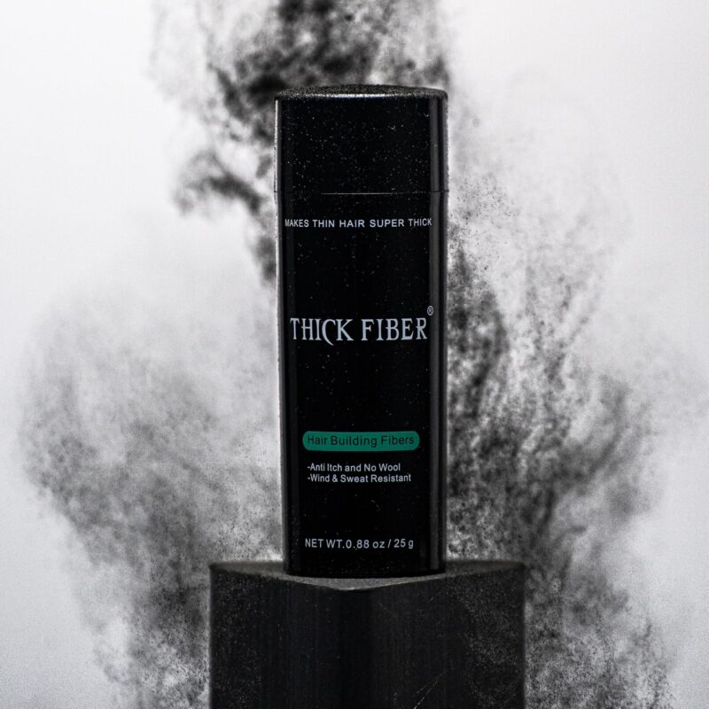 Thick Fiber - Hair Building Fibers (Black)- Hair Fibers For Thin & Fine Hair -Hair Thickening Fibers for Men & Women (25 g (Pack of 1)) - Image 8