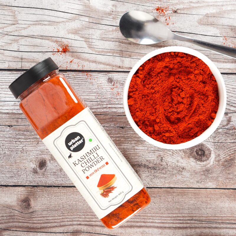 Urban Platter Kashmiri Red Chilli Powder, 400g | Medium Hot | Aromatic | Additive Free - Image 3