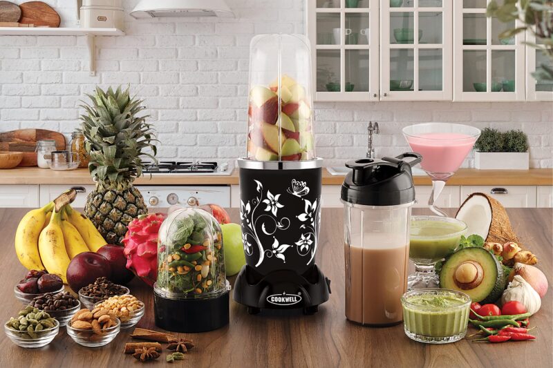Cookwell Nutri Blender (5 Jar 3 Blade, Black) - Image 2