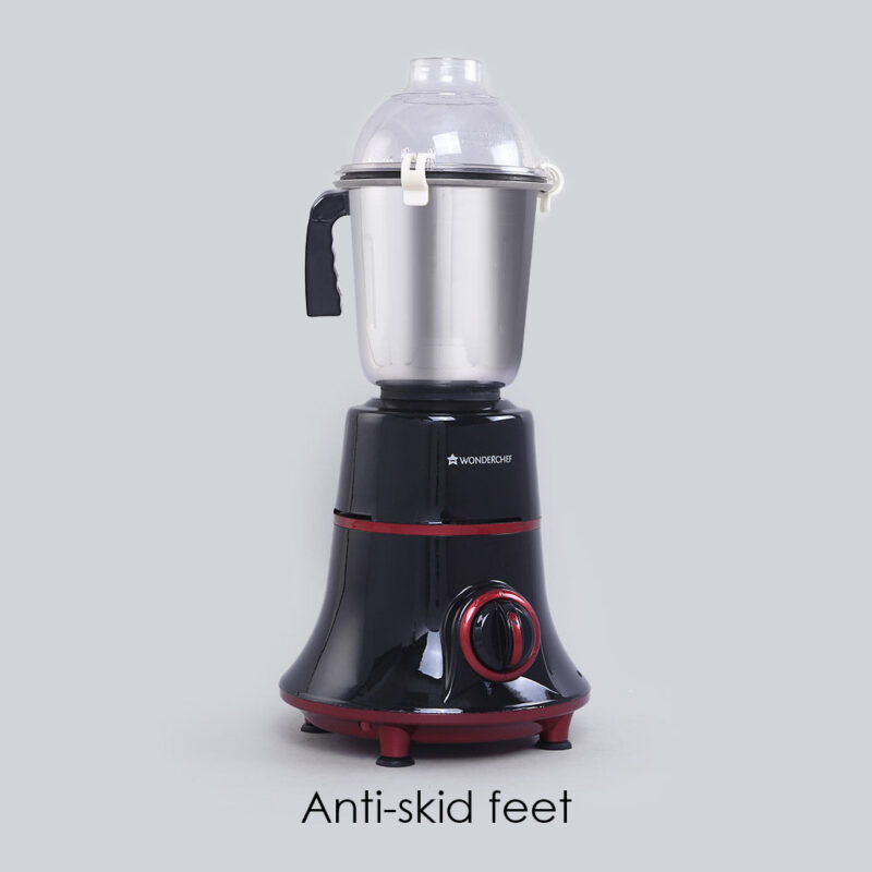 Wonderchef Renewed Glory Mixer Grinder | 750W | 4 Stainless Steel Jars and Anti-rust Stainless Steel Blades | Ergonomic Handles - Image 8