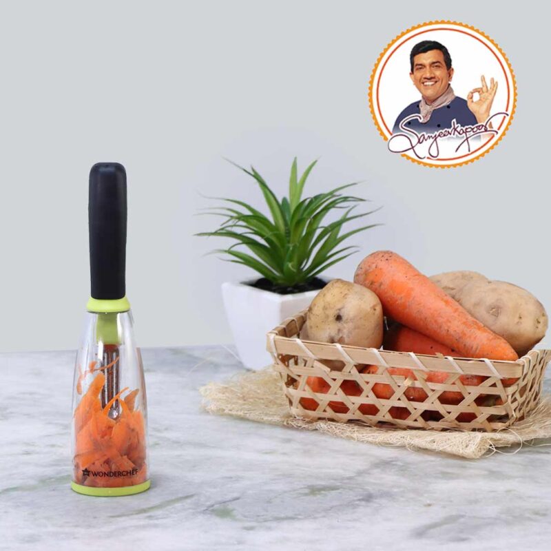 Smart Multifunctional Vegetable/Fruit Peeler for Kitchen with Containers, Stainless Steel Blade, Sharp - Image 8